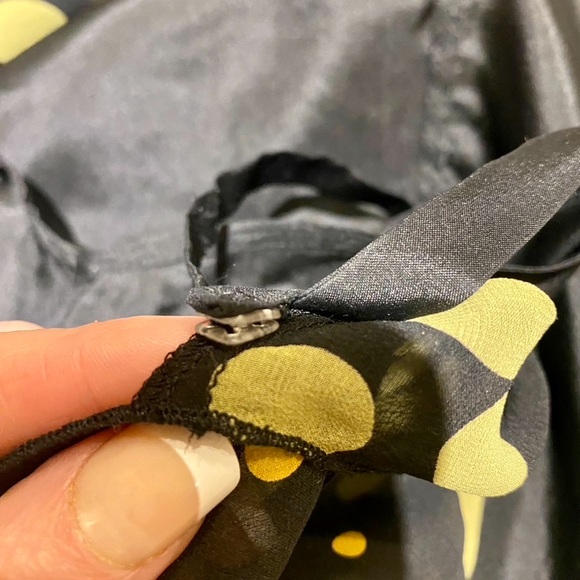 JOHNNY WAS  🌺Silk Dress, XS 🌺 Black silk slip underneath 🌺A VERY RARE DRESS! - Picture 6 of 13